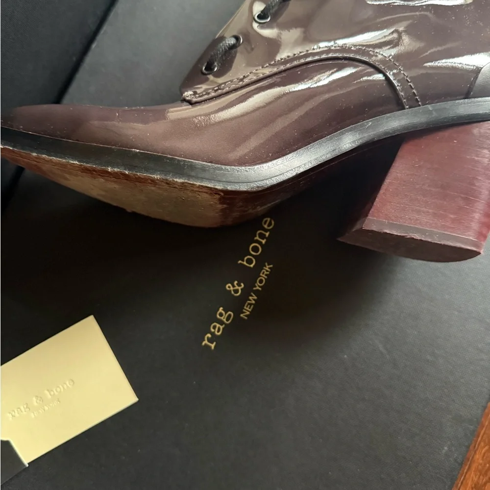 rag & bone Ryder lace up in ash grey 8.5 - Picture 7 of 10